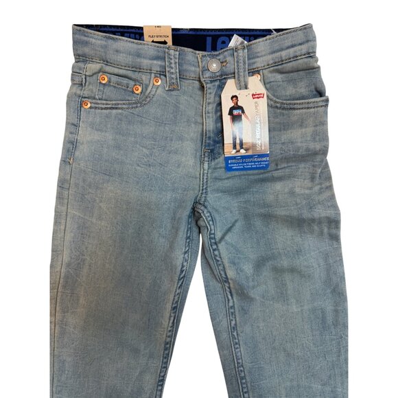 NWT Levis 502 Size 7 Boys Regular 31X30 Taper Fit Jeans 7 Reg Light Wash Denim - Picture 2 of 11